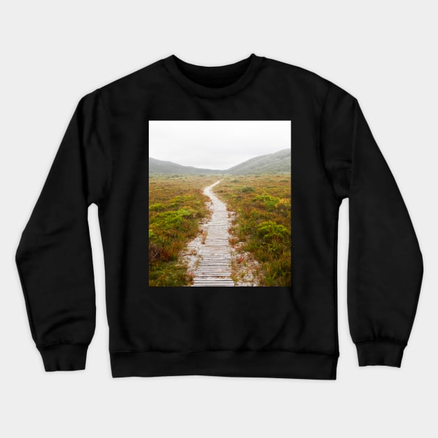 Into the Fog, Wilsons Promontory Crewneck Sweatshirt by ajdesignsau